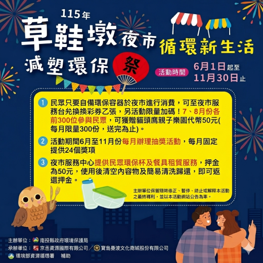 草鞋墩夜市減塑環保祭