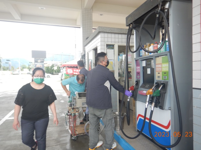 02埔里鎮驛田加油站加油槍氣油比採樣情形