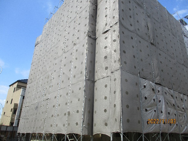 營建工程-結構體設置防塵網