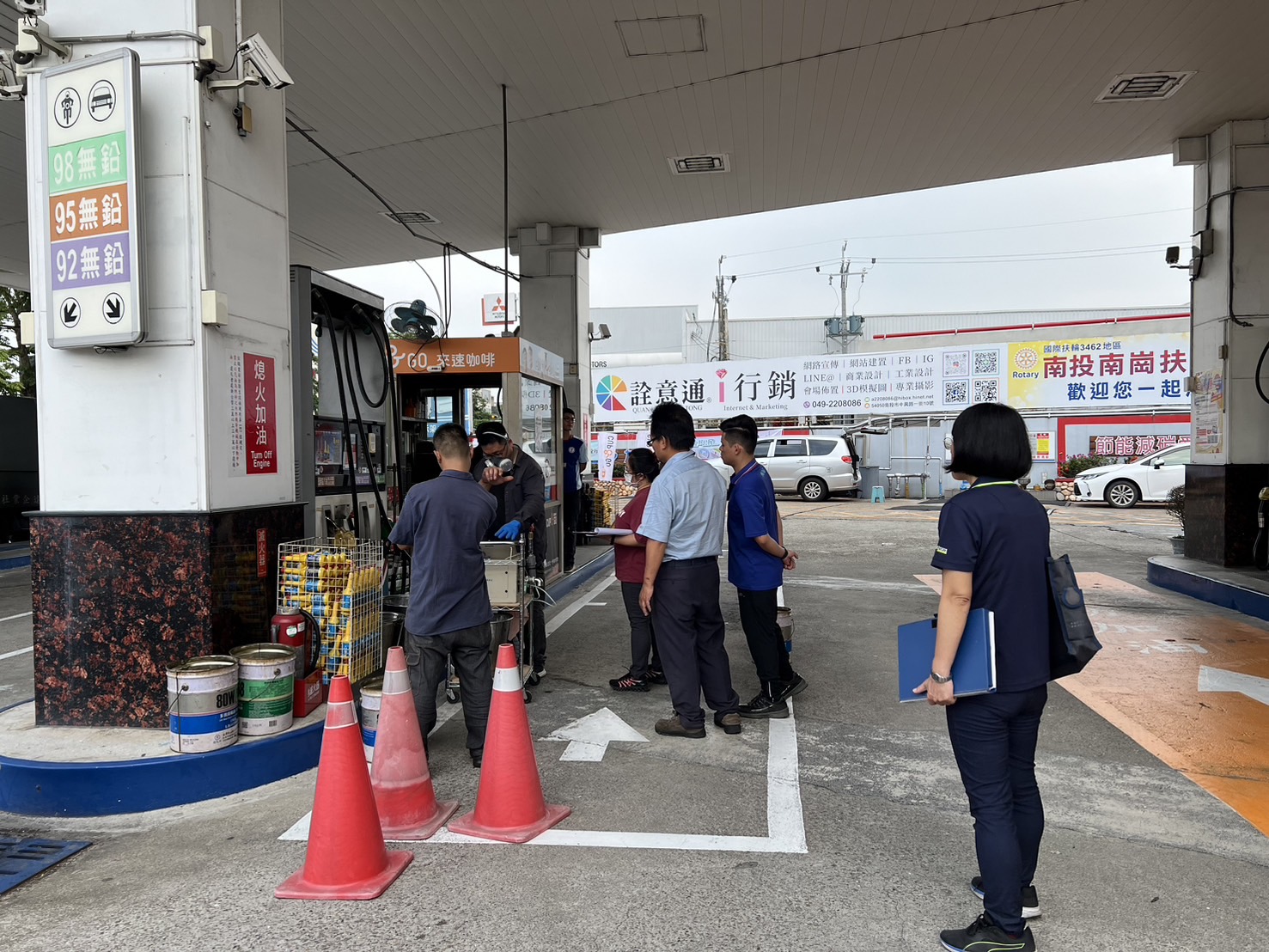 1130531南投工業區加油站加油槍氣油比採樣情形1