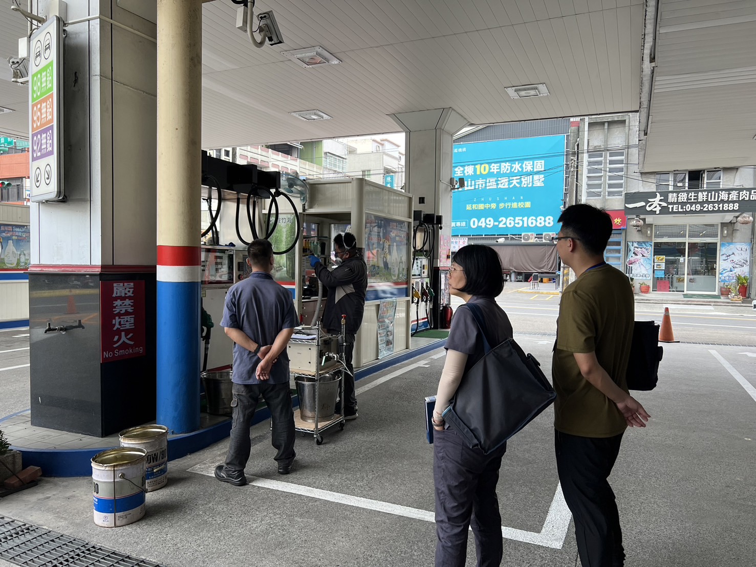 1130531竹山加油站加油槍氣油比採樣情形1