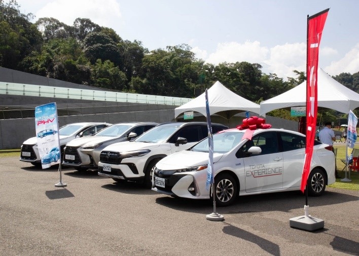 The display on the right side of electric car,a type of low-carbon vehicle
